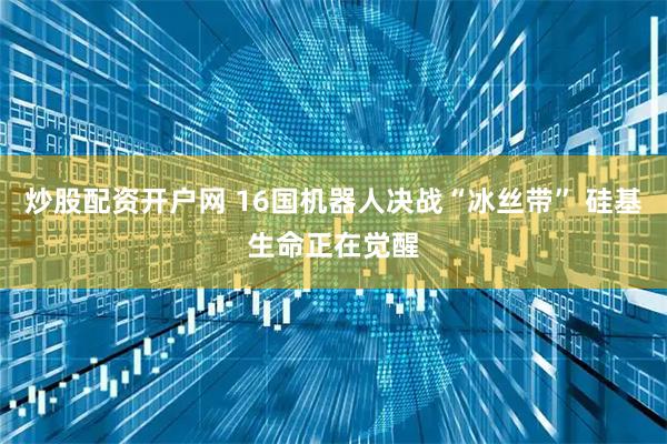 炒股配资开户网 16国机器人决战“冰丝带” 硅基生命正在觉醒